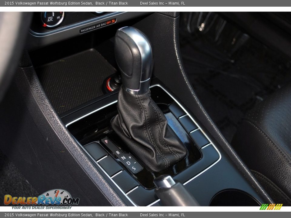 2015 Volkswagen Passat Wolfsburg Edition Sedan Black / Titan Black Photo #15