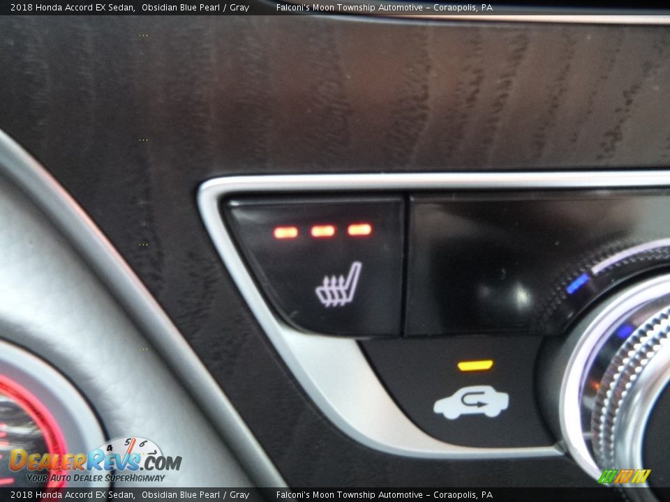 2018 Honda Accord EX Sedan Obsidian Blue Pearl / Gray Photo #15