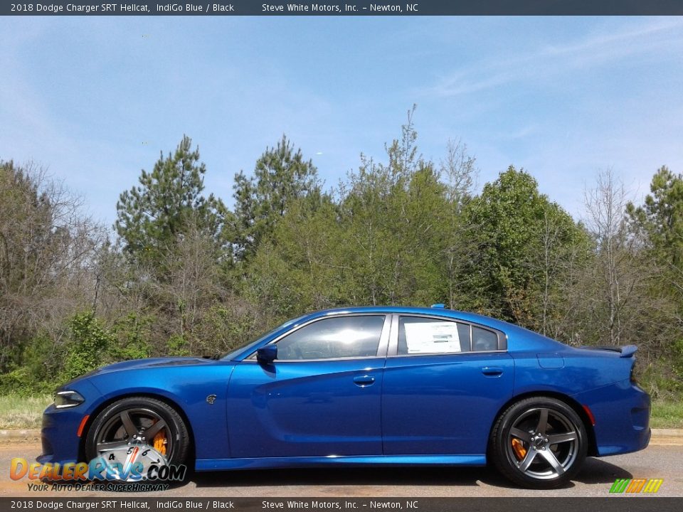 2018 Dodge Charger SRT Hellcat IndiGo Blue / Black Photo #1