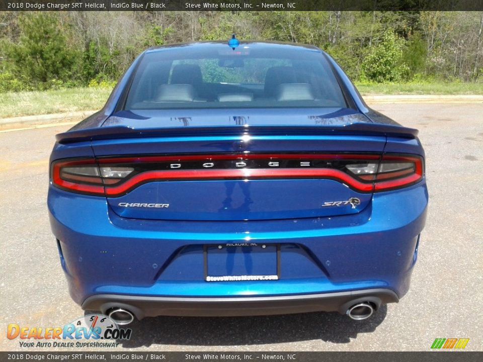 2018 Dodge Charger SRT Hellcat IndiGo Blue / Black Photo #7
