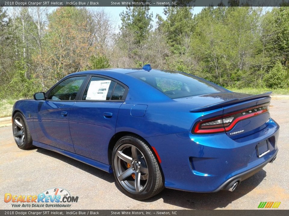 2018 Dodge Charger SRT Hellcat IndiGo Blue / Black Photo #8