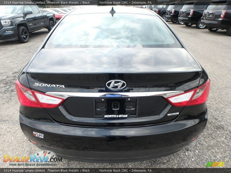 2014 Hyundai Sonata Limited Phantom Black Metallic / Black Photo #11