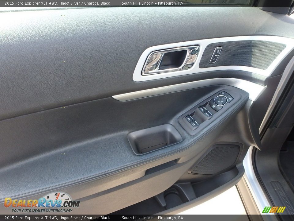 2015 Ford Explorer XLT 4WD Ingot Silver / Charcoal Black Photo #20
