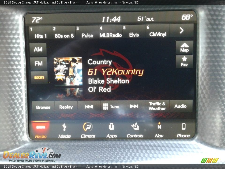 2018 Dodge Charger SRT Hellcat IndiGo Blue / Black Photo #24