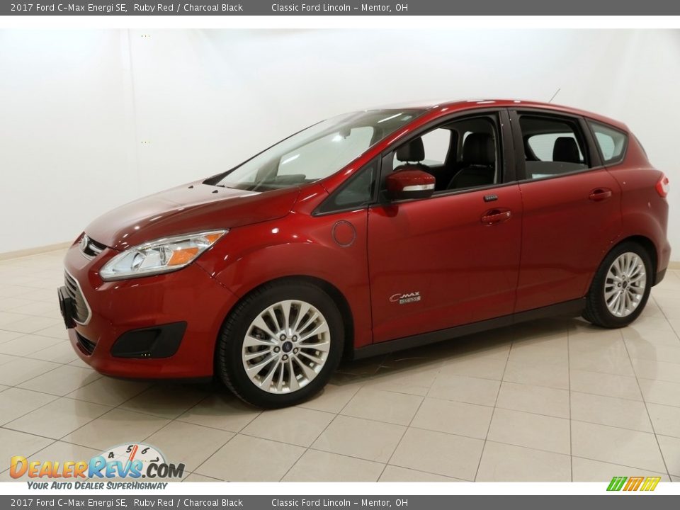 2017 Ford C-Max Energi SE Ruby Red / Charcoal Black Photo #3