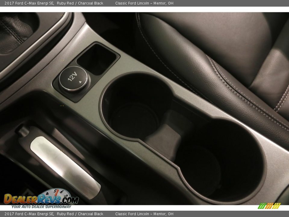 2017 Ford C-Max Energi SE Ruby Red / Charcoal Black Photo #16