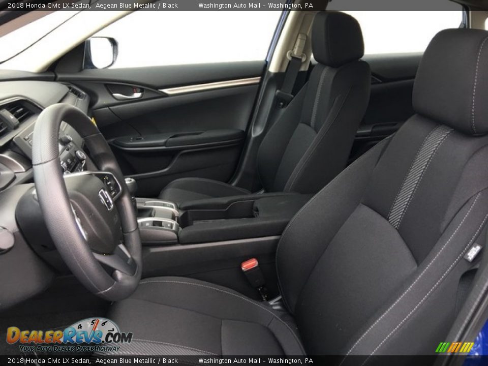 Front Seat of 2018 Honda Civic LX Sedan Photo #11