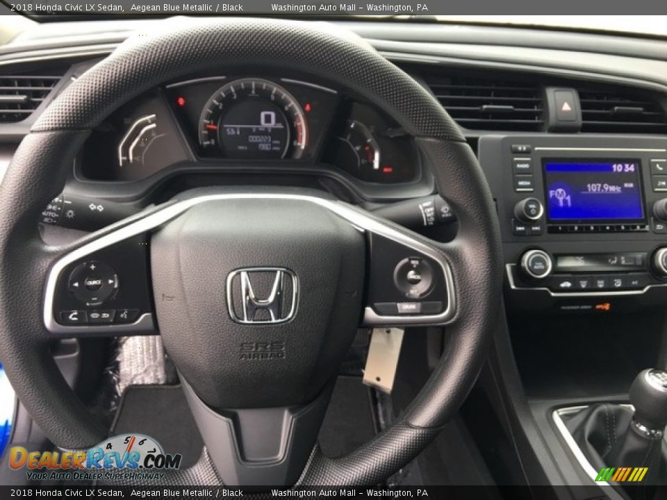 2018 Honda Civic LX Sedan Steering Wheel Photo #13