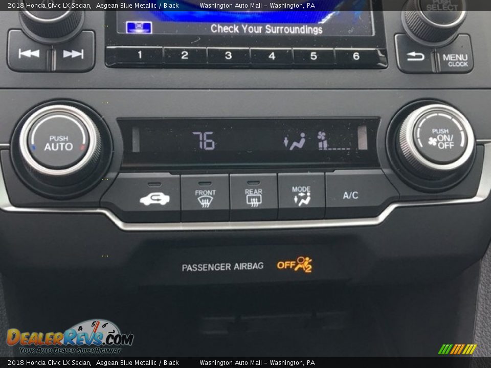 Controls of 2018 Honda Civic LX Sedan Photo #17