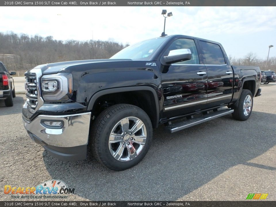 2018 GMC Sierra 1500 SLT Crew Cab 4WD Onyx Black / Jet Black Photo #1