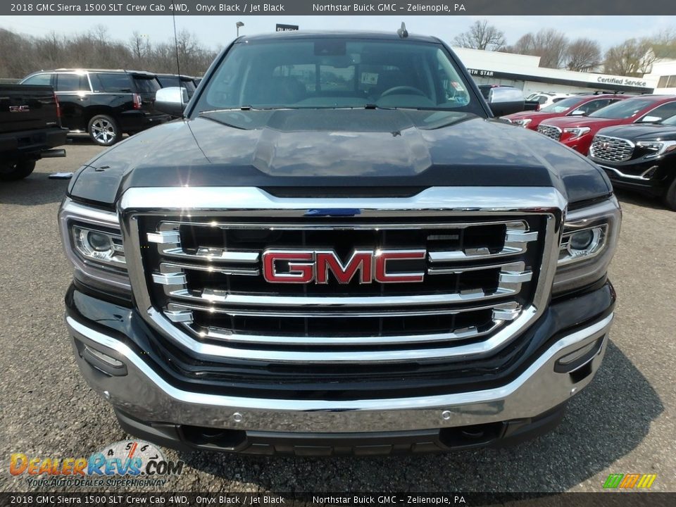 2018 GMC Sierra 1500 SLT Crew Cab 4WD Onyx Black / Jet Black Photo #2