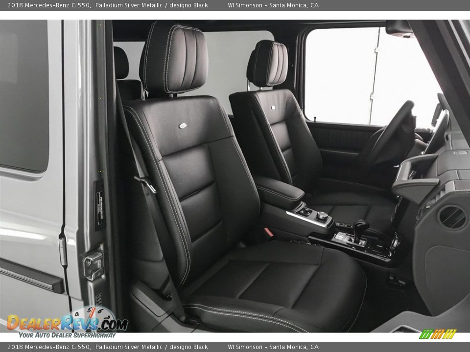 2018 Mercedes-Benz G 550 Palladium Silver Metallic / designo Black Photo #2