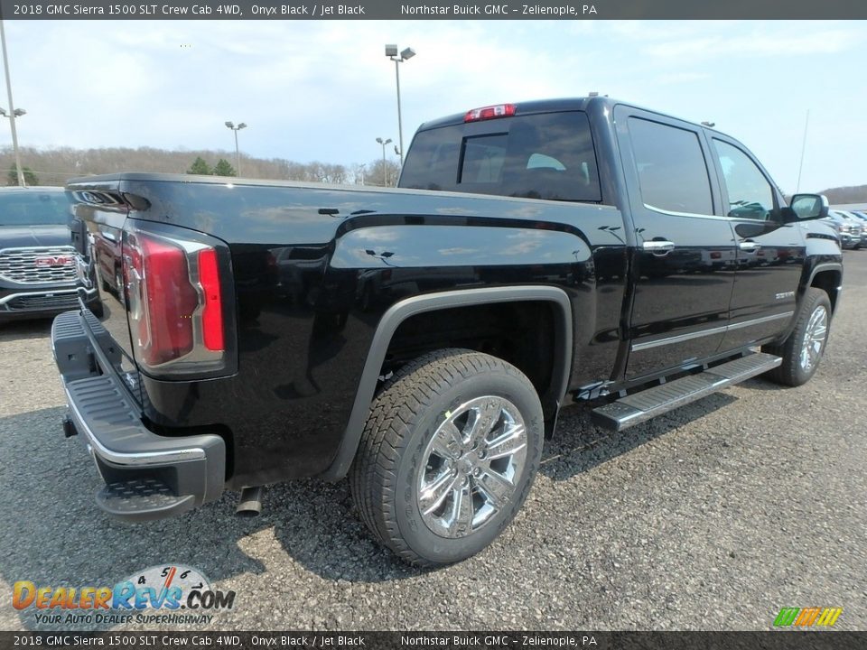 2018 GMC Sierra 1500 SLT Crew Cab 4WD Onyx Black / Jet Black Photo #5