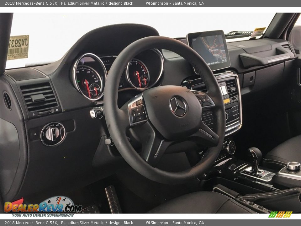 2018 Mercedes-Benz G 550 Palladium Silver Metallic / designo Black Photo #5