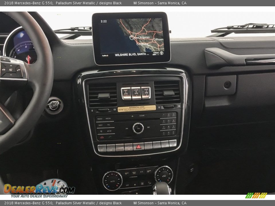 2018 Mercedes-Benz G 550 Palladium Silver Metallic / designo Black Photo #6