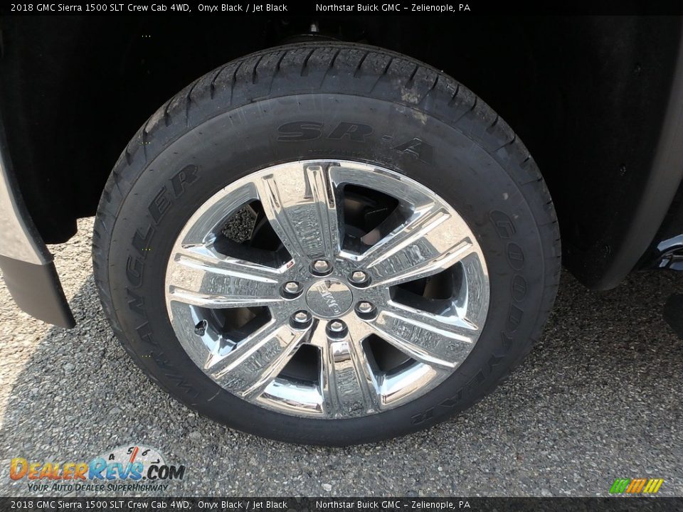 2018 GMC Sierra 1500 SLT Crew Cab 4WD Onyx Black / Jet Black Photo #9
