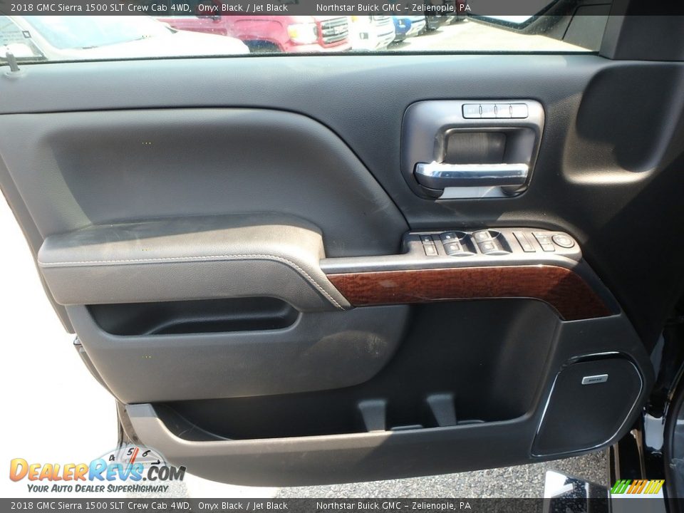2018 GMC Sierra 1500 SLT Crew Cab 4WD Onyx Black / Jet Black Photo #13
