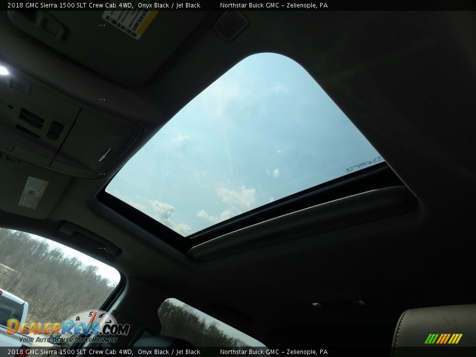 2018 GMC Sierra 1500 SLT Crew Cab 4WD Onyx Black / Jet Black Photo #15