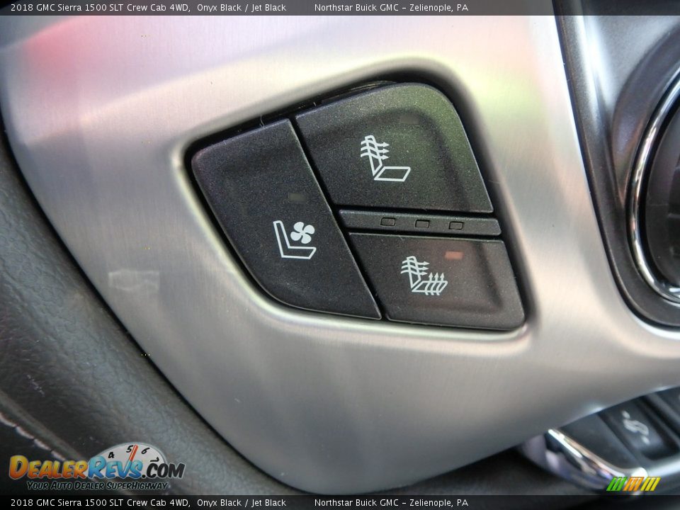 2018 GMC Sierra 1500 SLT Crew Cab 4WD Onyx Black / Jet Black Photo #18