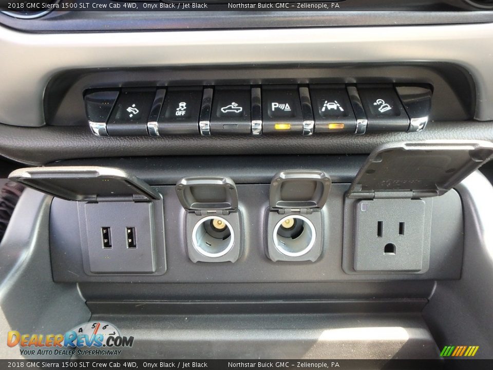 2018 GMC Sierra 1500 SLT Crew Cab 4WD Onyx Black / Jet Black Photo #19