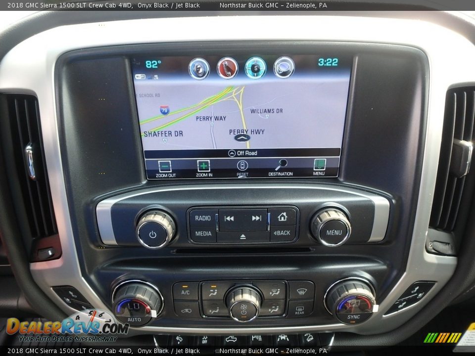 2018 GMC Sierra 1500 SLT Crew Cab 4WD Onyx Black / Jet Black Photo #20