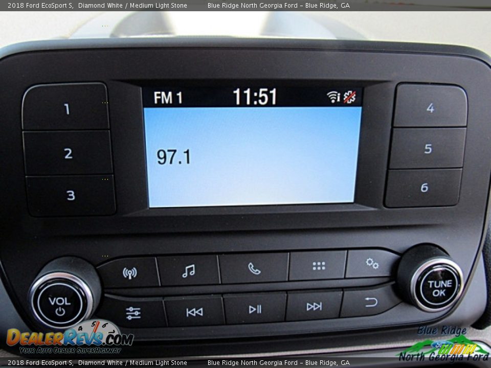 2018 Ford EcoSport S Diamond White / Medium Light Stone Photo #16