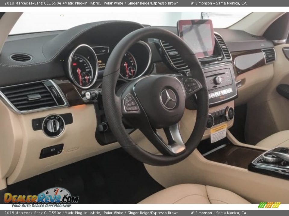 Dashboard of 2018 Mercedes-Benz GLE 550e 4Matic Plug-In Hybrid Photo #5