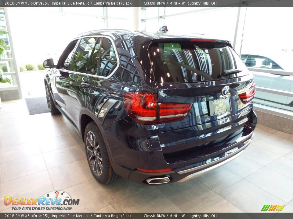 2018 BMW X5 xDrive35i Imperial Blue Metallic / Canberra Beige/Black Photo #2