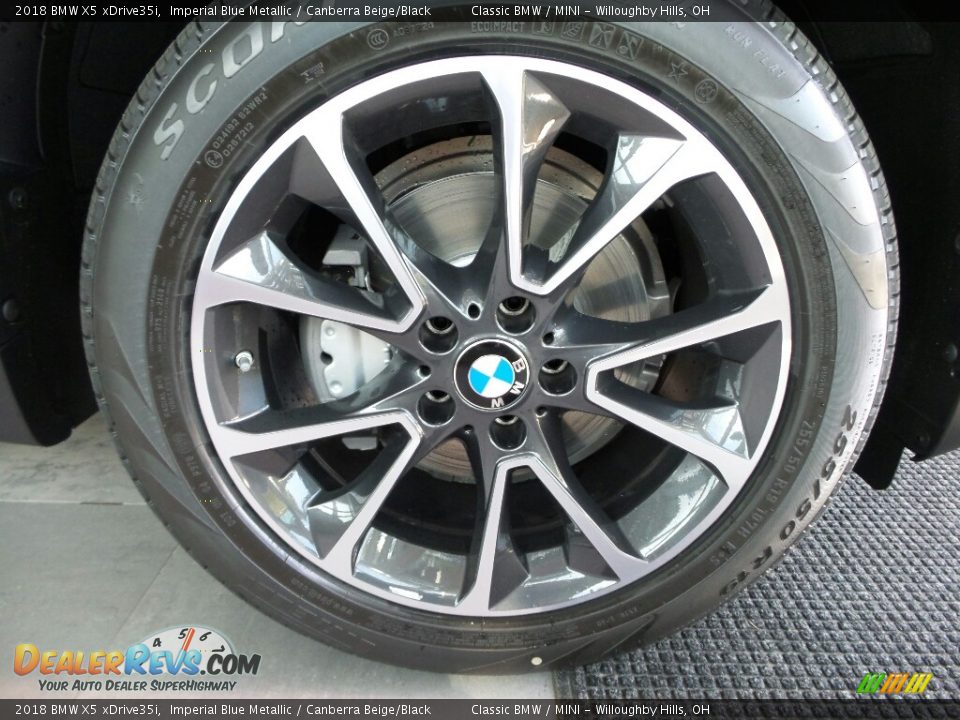 2018 BMW X5 xDrive35i Imperial Blue Metallic / Canberra Beige/Black Photo #4