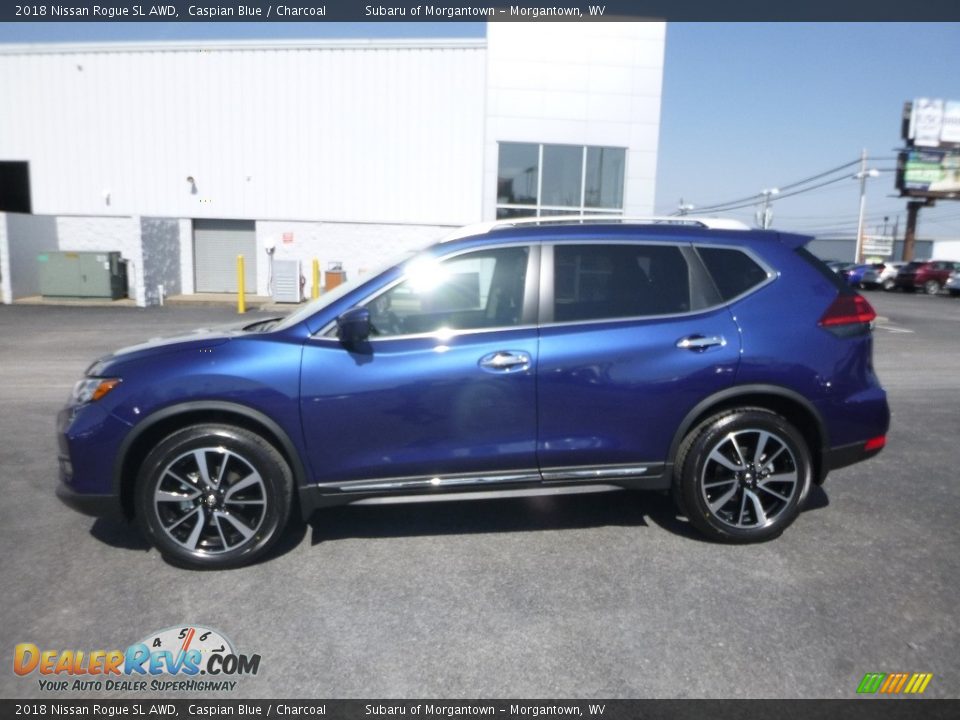 2018 Nissan Rogue SL AWD Caspian Blue / Charcoal Photo #2