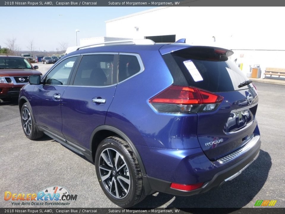 2018 Nissan Rogue SL AWD Caspian Blue / Charcoal Photo #3