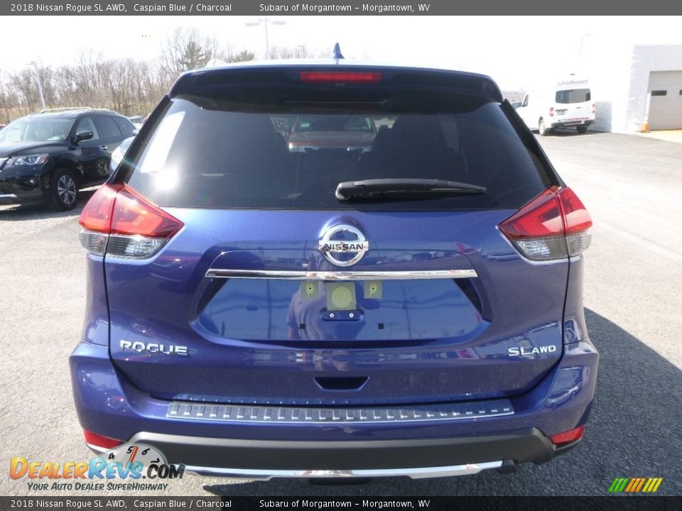 2018 Nissan Rogue SL AWD Caspian Blue / Charcoal Photo #4