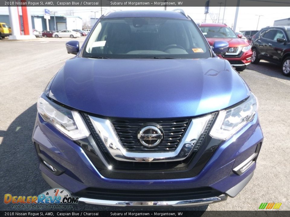2018 Nissan Rogue SL AWD Caspian Blue / Charcoal Photo #7