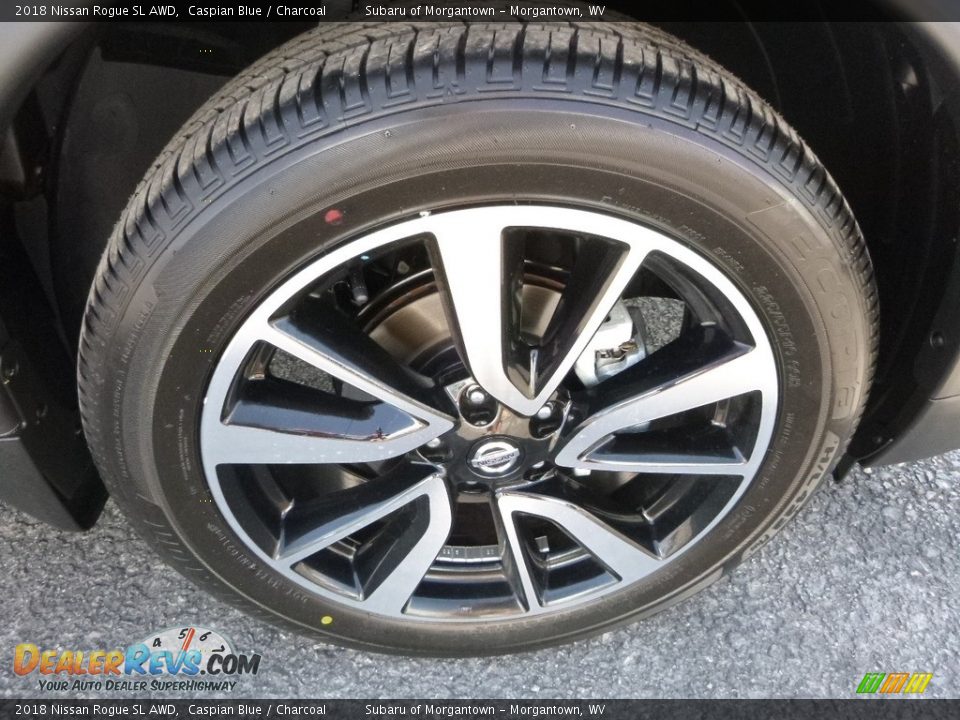 2018 Nissan Rogue SL AWD Caspian Blue / Charcoal Photo #8