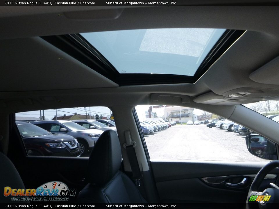 2018 Nissan Rogue SL AWD Caspian Blue / Charcoal Photo #11
