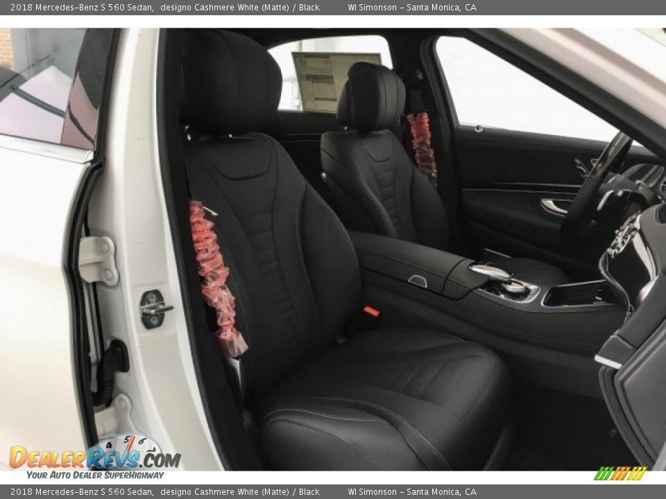 2018 Mercedes-Benz S 560 Sedan designo Cashmere White (Matte) / Black Photo #2