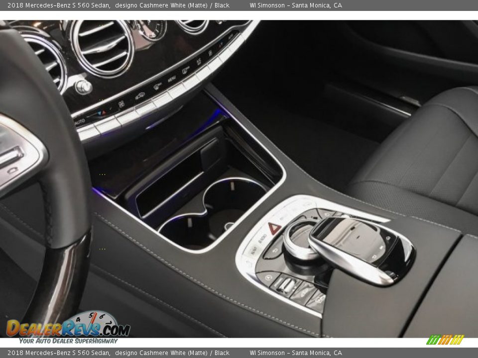 2018 Mercedes-Benz S 560 Sedan designo Cashmere White (Matte) / Black Photo #7