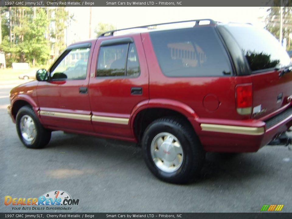 1997 GMC Jimmy SLT Cherry Red Metallic / Beige Photo #3
