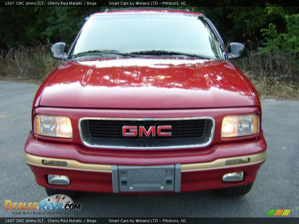 1997 GMC Jimmy SLT Cherry Red Metallic / Beige Photo #11
