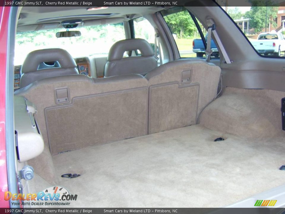 1997 GMC Jimmy SLT Cherry Red Metallic / Beige Photo #12