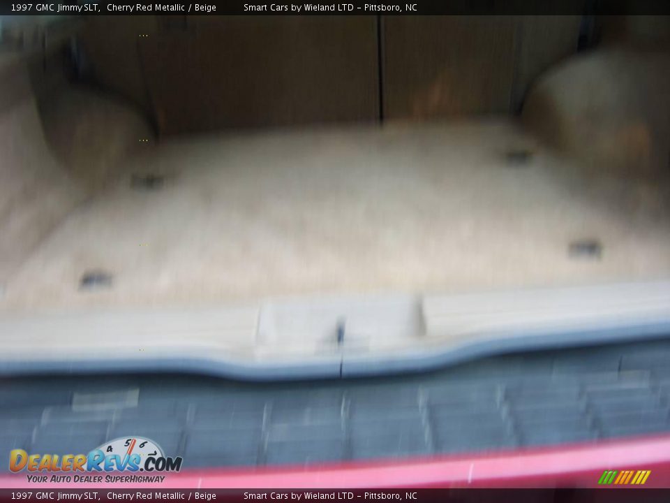 1997 GMC Jimmy SLT Cherry Red Metallic / Beige Photo #13