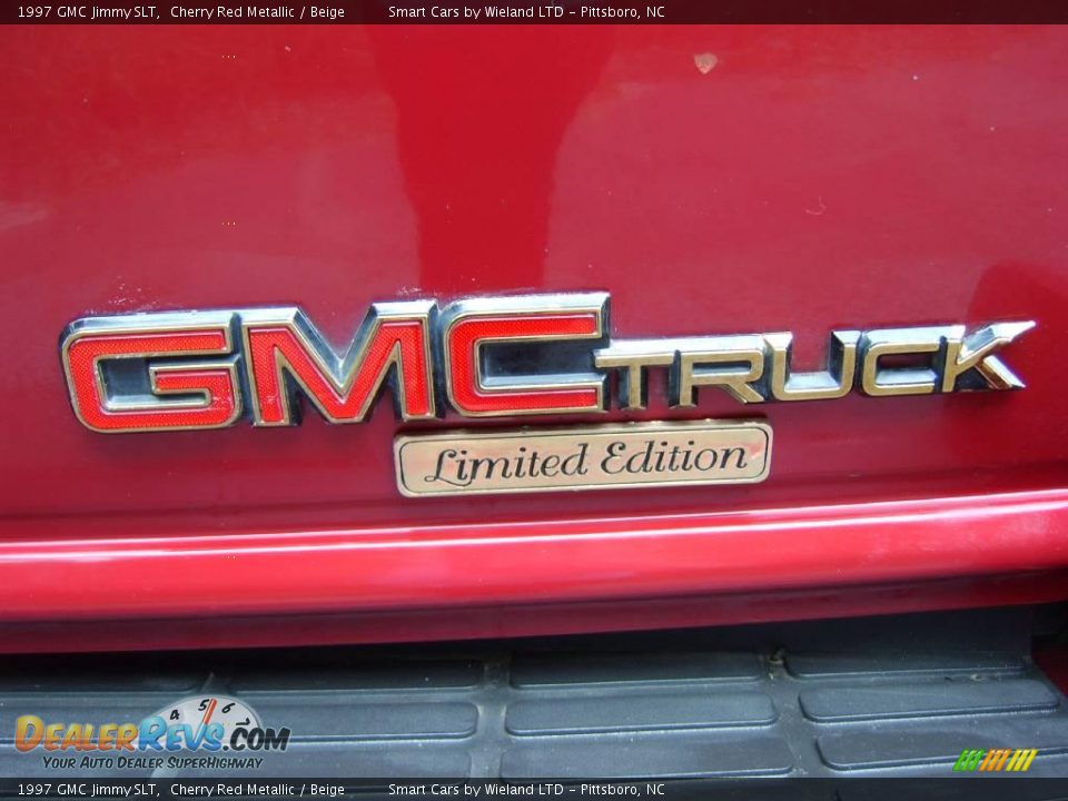 1997 GMC Jimmy SLT Cherry Red Metallic / Beige Photo #15