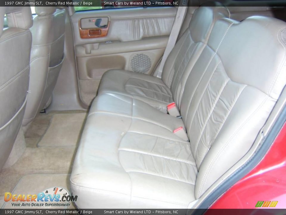 1997 GMC Jimmy SLT Cherry Red Metallic / Beige Photo #17
