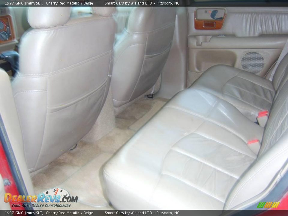 1997 GMC Jimmy SLT Cherry Red Metallic / Beige Photo #18