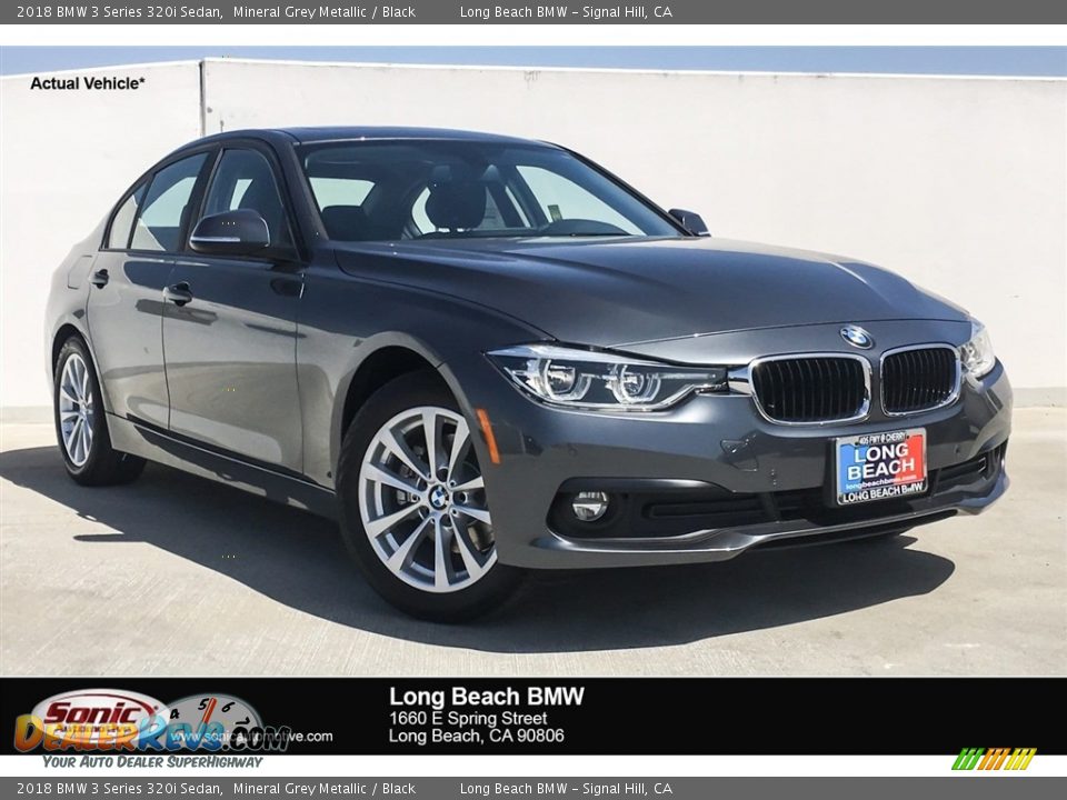 2018 BMW 3 Series 320i Sedan Mineral Grey Metallic / Black Photo #1