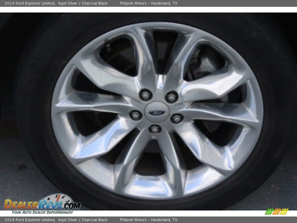 2014 Ford Explorer Limited Ingot Silver / Charcoal Black Photo #13