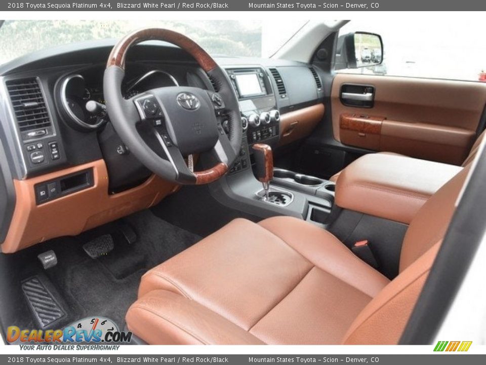 Red Rock/Black Interior - 2018 Toyota Sequoia Platinum 4x4 Photo #5