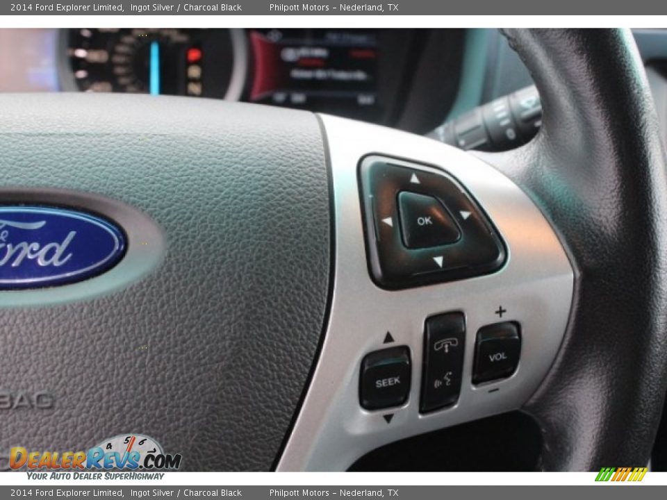 2014 Ford Explorer Limited Ingot Silver / Charcoal Black Photo #24