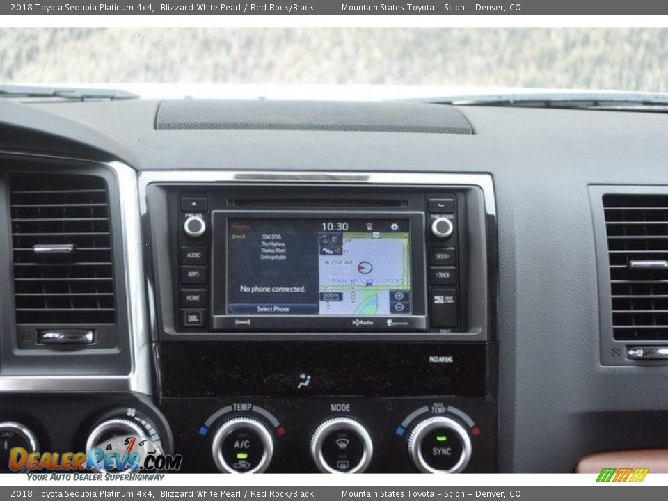 2018 Toyota Sequoia Platinum 4x4 Blizzard White Pearl / Red Rock/Black Photo #9