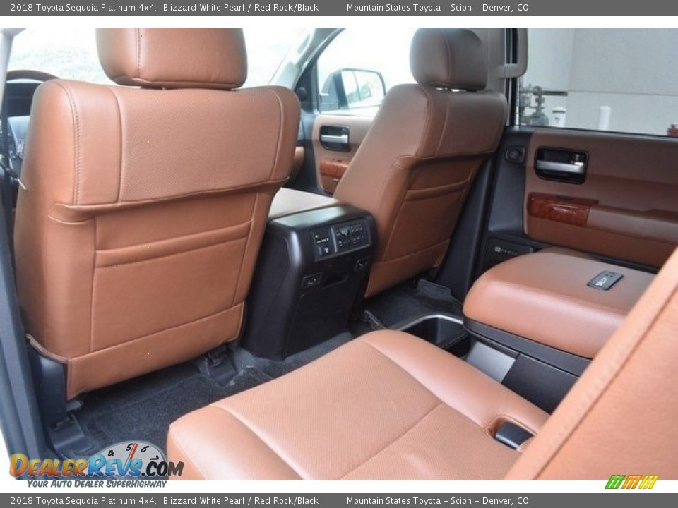 Rear Seat of 2018 Toyota Sequoia Platinum 4x4 Photo #13